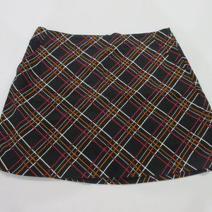 Lady Hagen Black Plaid Golf Skort Size 10
